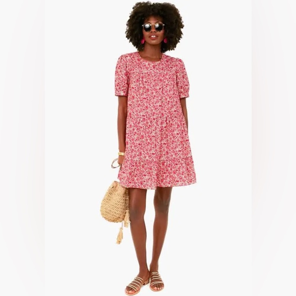 Hyacinth House pink floral Quinn dress size M
